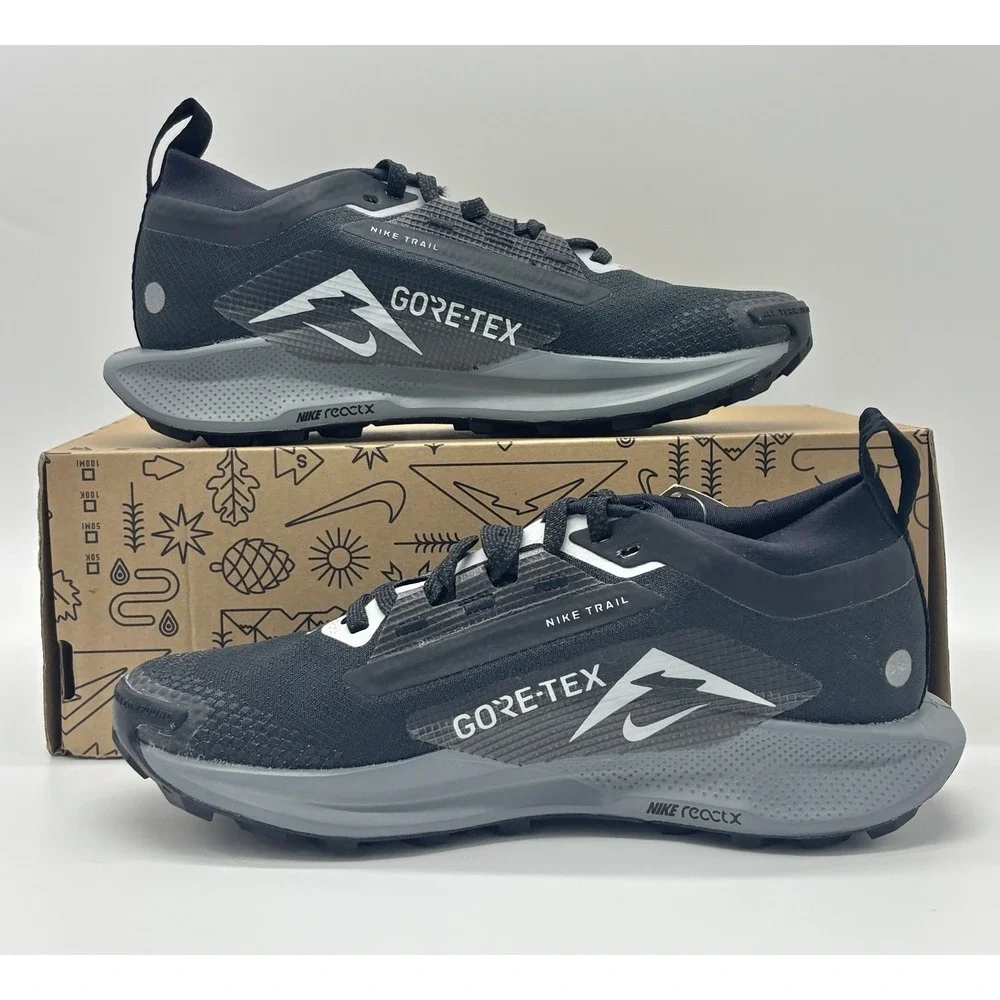 Nike Women's Pegasus Trail 5 Gore-tex‎ Black Wolf Grey Size 5 FQ0912 001
